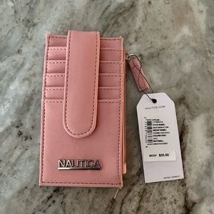 Nautica pink card wallet